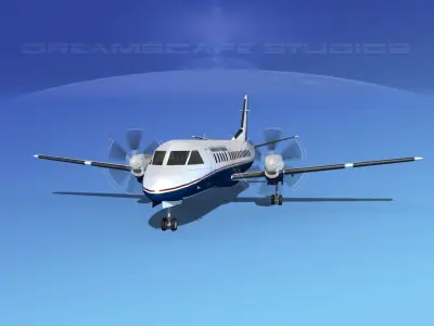 SAAB 2000 Southeast Regional 3D model