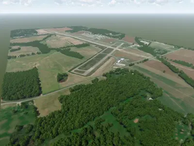 Monroe County Airport 3D model