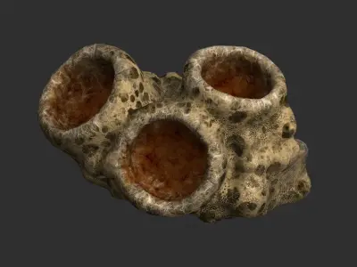 Spider Rock 02 Free low-poly 3D model