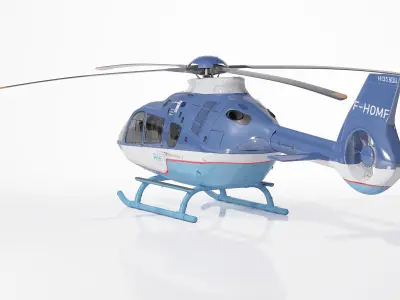Airbus Helicopter H135 Civil 3D model