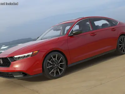 Red Honda Accord 2025 3D model