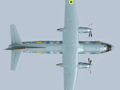 Antonov AN-26 of Ukrainian AF 3D model