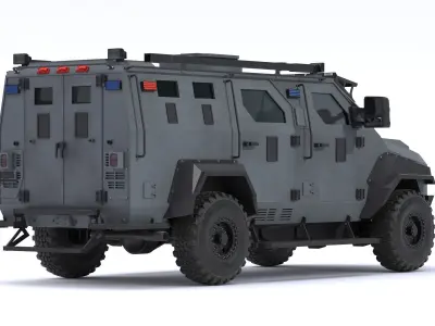 Armored Police and Military Vehicles Bundle Alpine Series 3D model