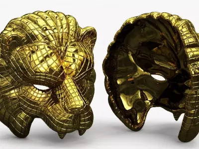 VIP Lion Mask 3D model