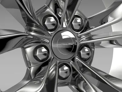 Chrysler 300 Limited 2015 rim 3D model