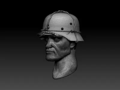 helmet luftwaffe 3D print model