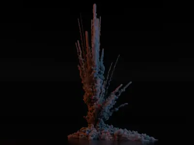 Airstrike Explosion 2 3D model