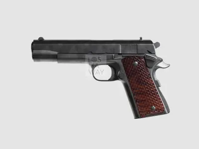 COLT M1911 PISTOL AND INSIDE PARTS 3D model