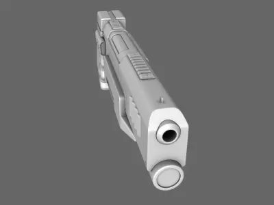 223 Pistol Gun 3D model
