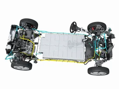 Electric Car Chassis 3D model