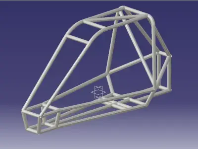 baja rollcage cad model 3D model