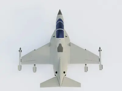 M346FA - FIGHTER ATTACK LIGHT COMBAT AIRCRAFT - Low-poly 3D model