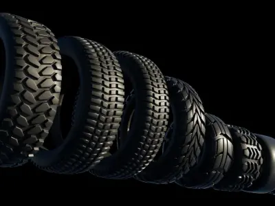 Tire collection 3D model