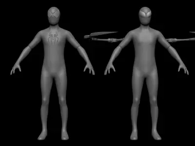 Spidey Base Mesh Free 3D model