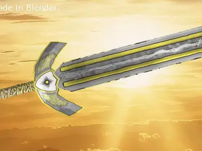 Holy Sword Of Light Low-poly 3D model