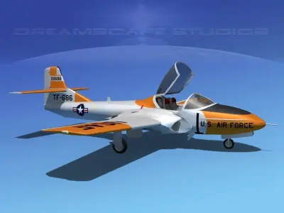 Cessna T-37 Tweetybird V04 USAF 3D model