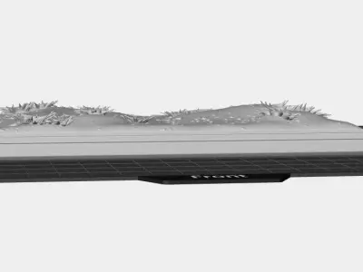 WW1 Battlefield Diorama Base STL 3D Printable Military Terrain  3D print model