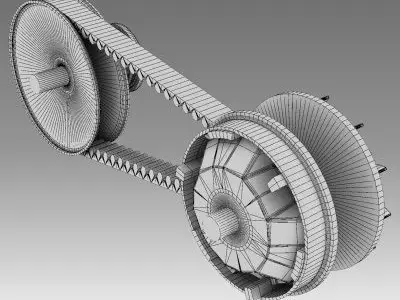 CVT - Small continuously variable transmission 3D model