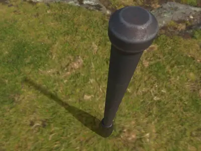 Baton -- PBR -- Game Ready Asset Free low-poly 3D model