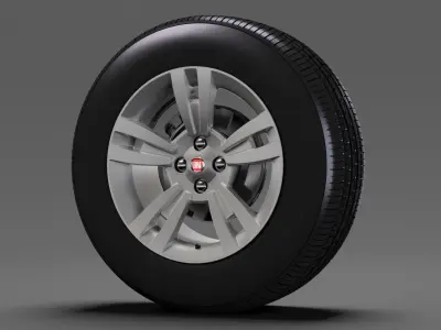 Fiat Qubo wheel 2017 3D model