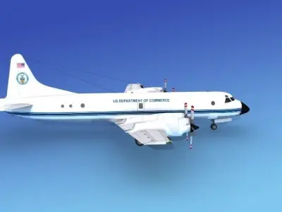 Lockheed P-3 Orion Dept Of Commerce 3D model