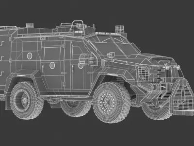 Lenco Bombcat Armored Vehicle 3D model