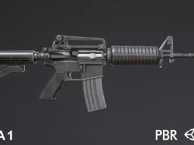 M4A1 for Gameasset Low-poly 3D model