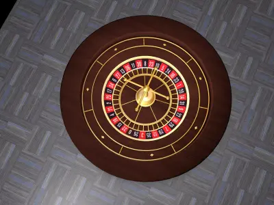 3D Roulette Model casino roule wheel 3D model Free 3D model