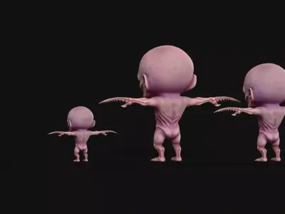 ChibiMonster1Pack2 Low-poly 3D model