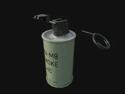 ANM8 Smoke Grenade Low-poly 3D model