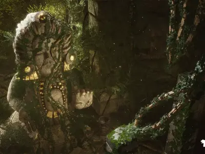 Mayan Ruins Environment Low-poly 3D model