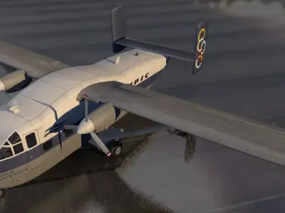 Short SC 7 Skyvan or Flying Shoebox 3D model