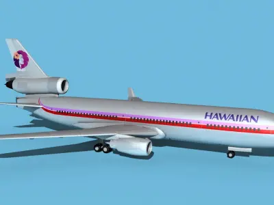 McDonnell Douglas MD-11 Hawaiian 3D model