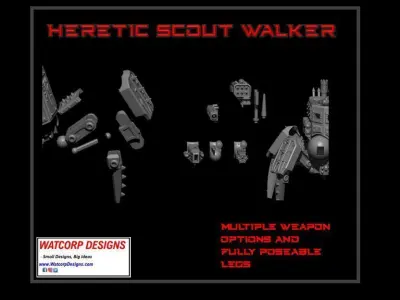 Heretic Scout Stalker 3D print model