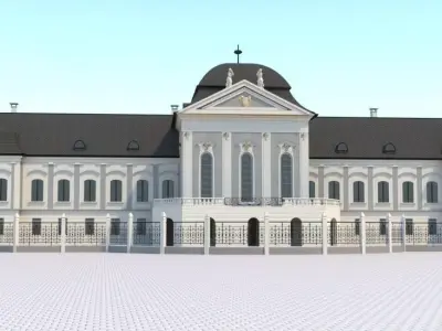 Presidential palace - 2019 reconstruction - Bratislava Slovakia 3D model