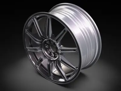 BBS Impreza WRX STI Wheel 3D model