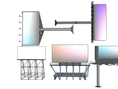 Billboards Collection 3D model