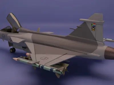 Saab JAS 39 Gripen 3D model