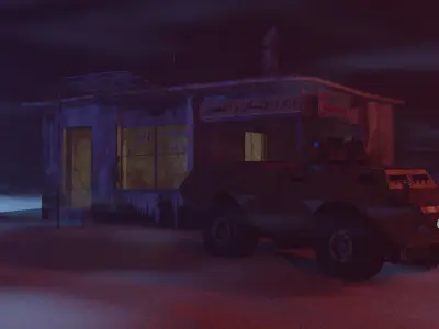 M117 Guardian Armored Security Vehicle Low-poly 3D model