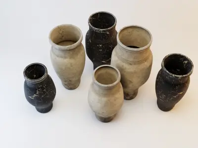 jars - jugs - vases 3D model