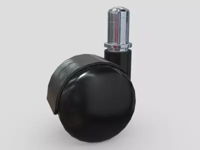 Trolley Wheel Low-poly 3D model