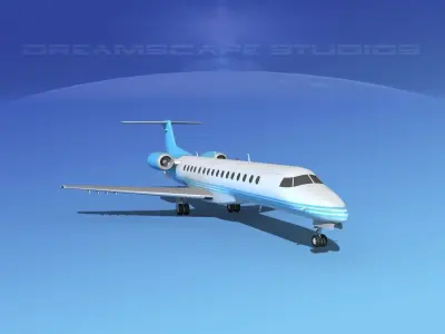 Embraer ERJ-140 Corporate 3 3D model