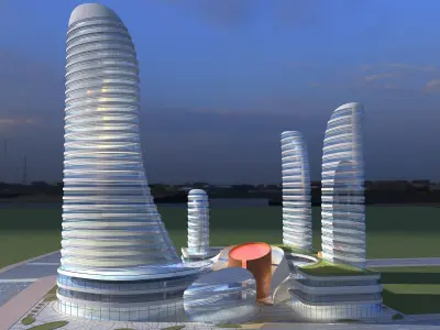 Office Building 3 3D model