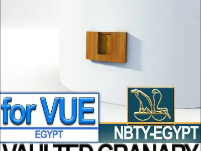 Ancient Egyptian Vaulted Granary 3D model