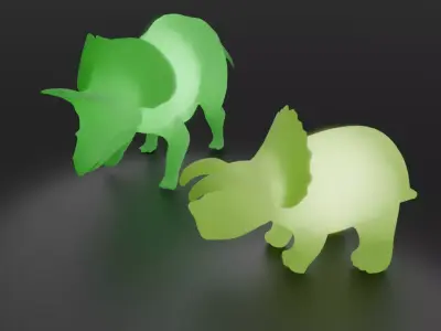 Triceratops Indirect Lighting 3D model