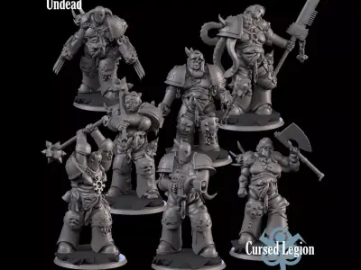 Undead Soldier 3D print model