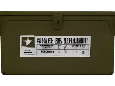 Military Supply Crate Ammo Box 3D model