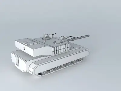 kara dau prototype tank Free 3D model