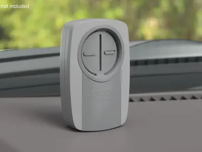 Garage Door Remote Gray 3D model