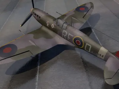 Supermarine Spitfire Mk-5b 3D model